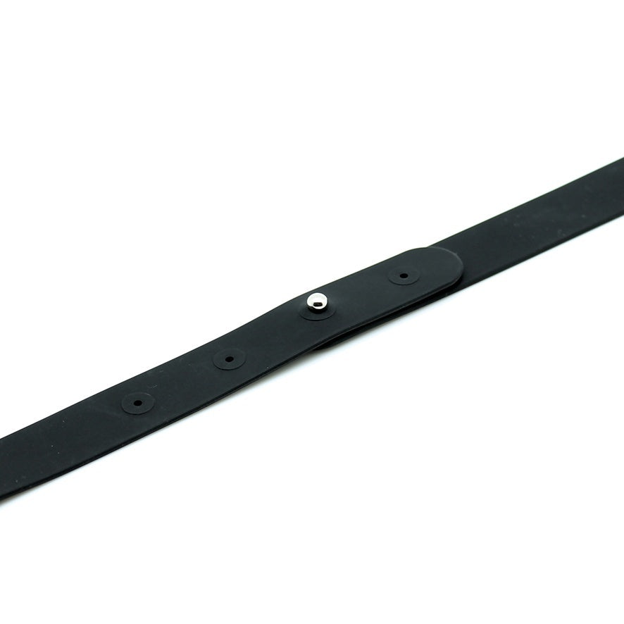 "Slave" Black Silicone Collar