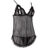 Cottelli Open Babydoll And String Black