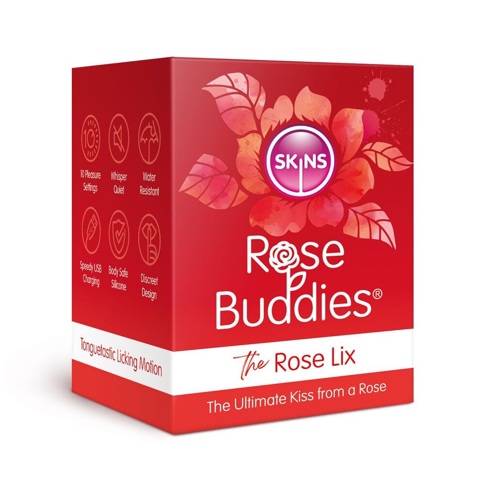 Skins Rose Buddies The Rose Lix Clitoral Massager Red