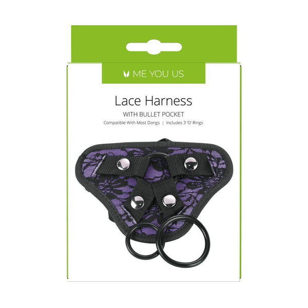 Me You Us Lace Harness With Bullet Pocket – Loveoutlet