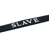 "Slave" Black Silicone Collar
