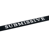 "Submissive" Black Silicone Collar