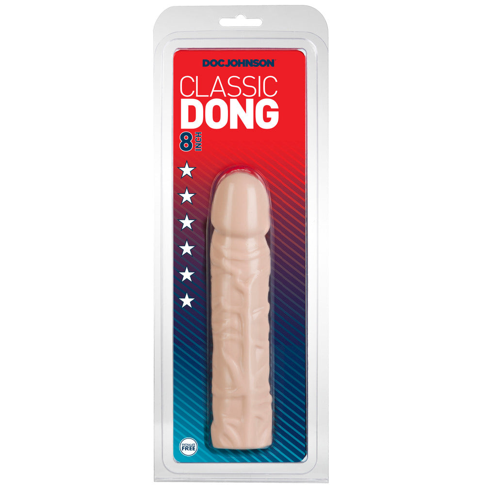 Classic Dong 8 Inches Flesh Pink