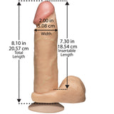The Realistic Cock 8 Inch Dildo Flesh Pink