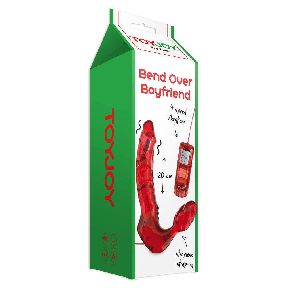 ToyJoy Bend Over Boyfriend Strapless Strap On Red – Loveoutlet