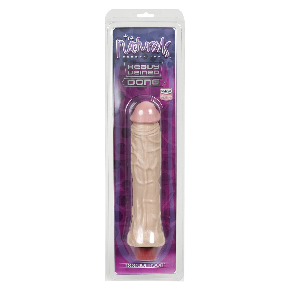 The Naturals Heavy Veined 8 Inch Vibrating Dong Thin
