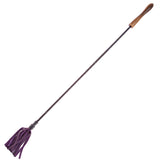 Rouge Garments Riding Crop With Wooden Handle Purple